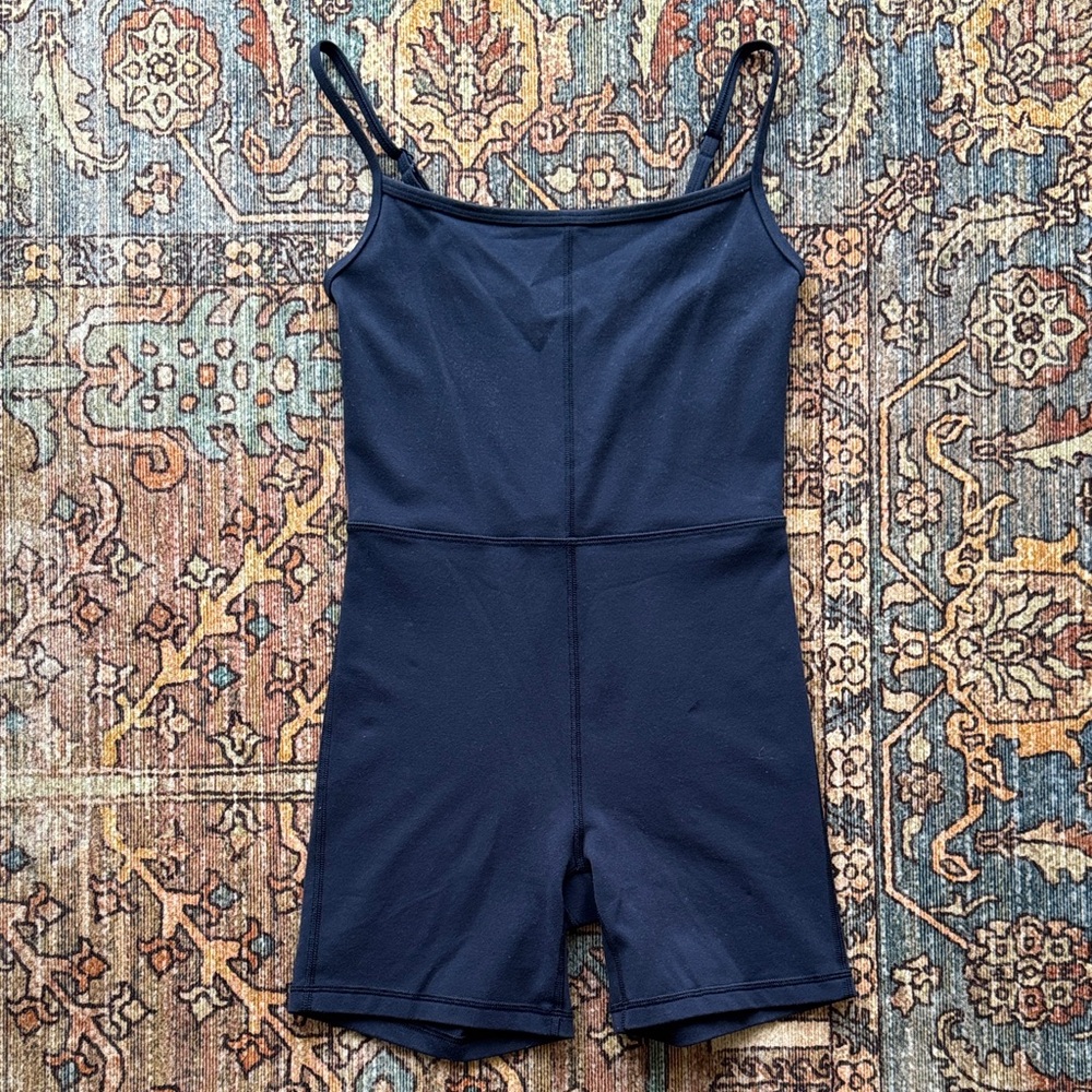 Aritzia Wilfred Free Navy Blue Romper